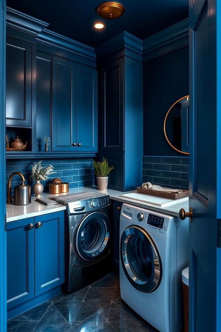Deep Blues - 22 Laundry Room Paint Ideas