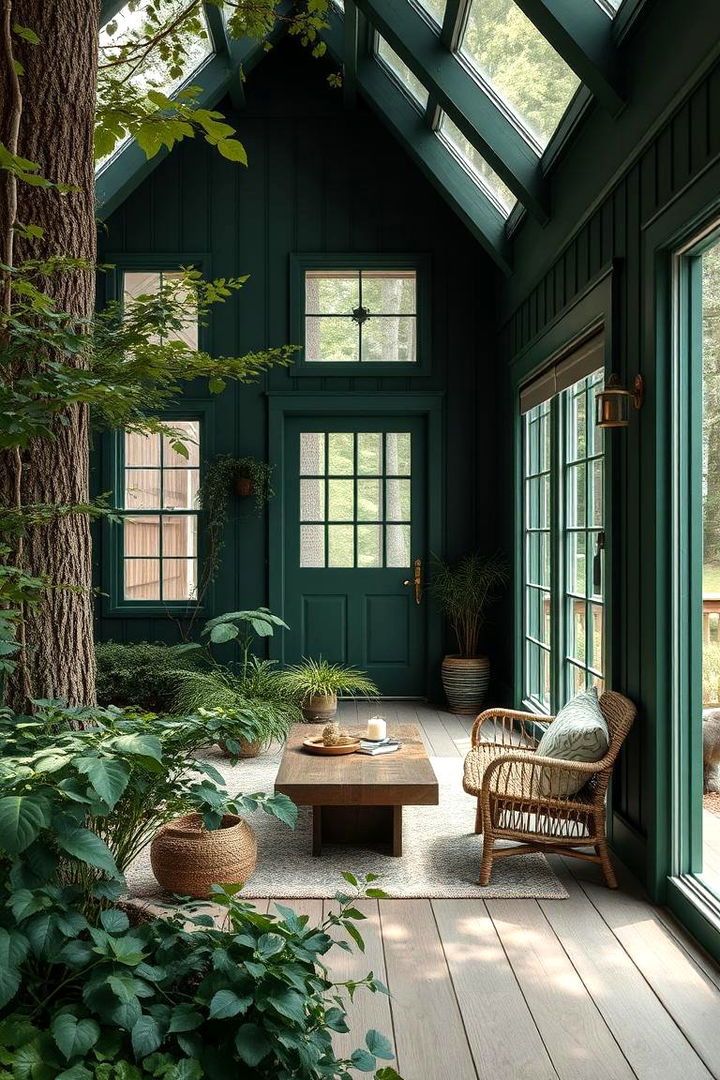 Deep Forest Green Depth - 22 Board and Batten Siding Colors