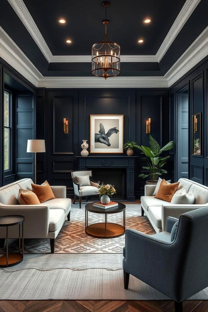 Deep Navy Depths - 22 Home Office Paint Colors