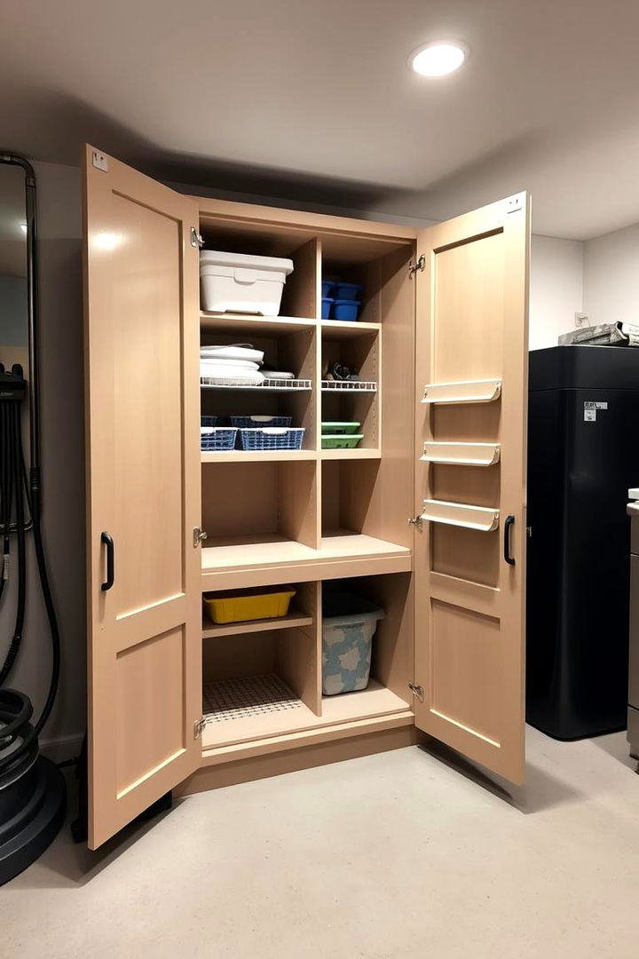 Deep Utility Cabinets - 22 Basement Storage Ideas