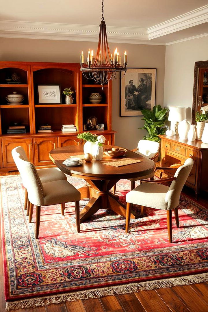 Define with Rugs - 22 Small Dining Room Ideas
