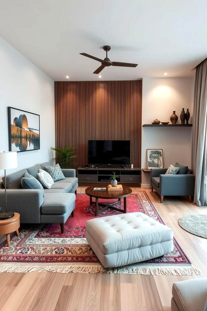Defined Zones in Open Spaces - 22 Small Living Room Ideas With Tv