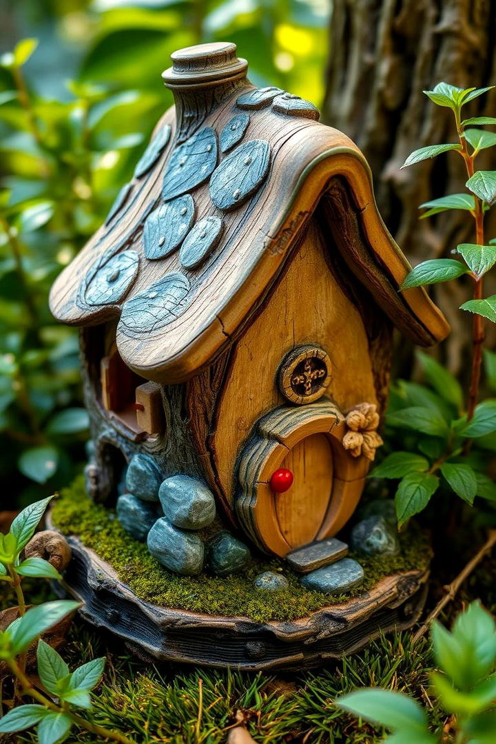 Delicate Fairy House - 22 Fairy Garden Ideas