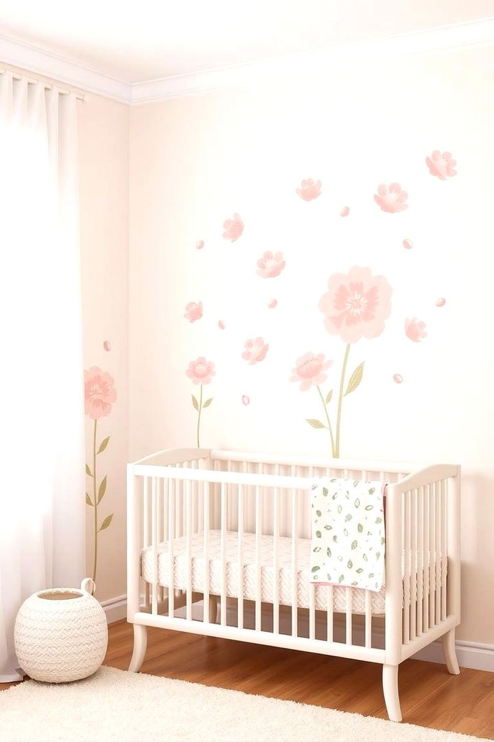 Delicate Flower Inspired Wall Decals - 22 Floral Nursery Ideas