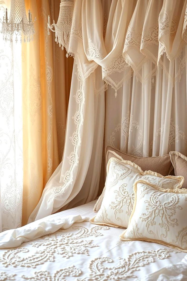 Delicate Lace Detailing - 22 Fairycore Bedroom Ideas