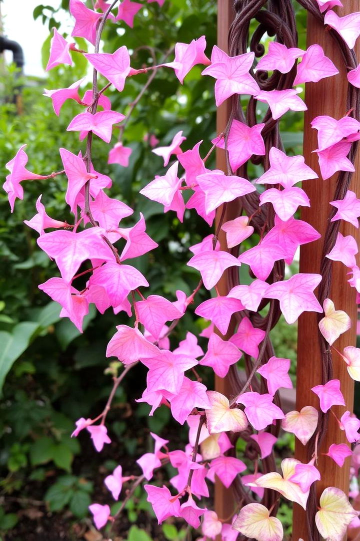 Delicate Pink Climbing Vines - 22 Pink Garden Ideas