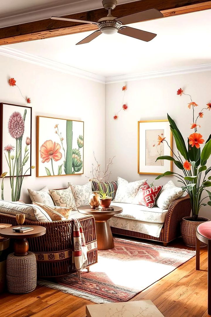 Desert Flower Motifs - 22 Desert Themed Room Ideas