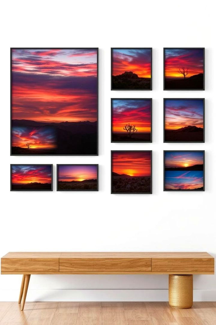 Desert Sunset Photography Displays - 22 Bohemian Desert Decor Ideas