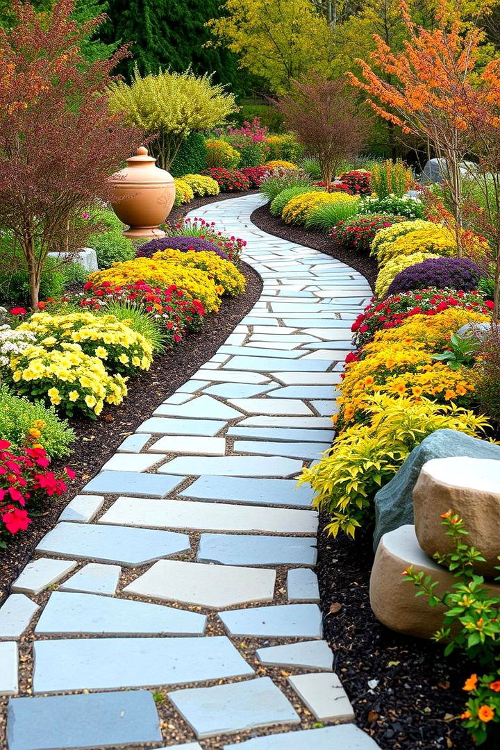 Design a Curved Walkway - 22 Fall Garden Ideas