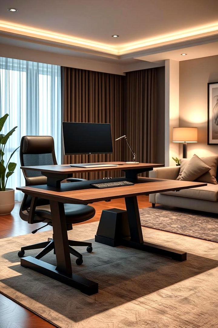 Designer Ergonomic Desk for Comfort and Style - 22 Desk in Living Room Ideas