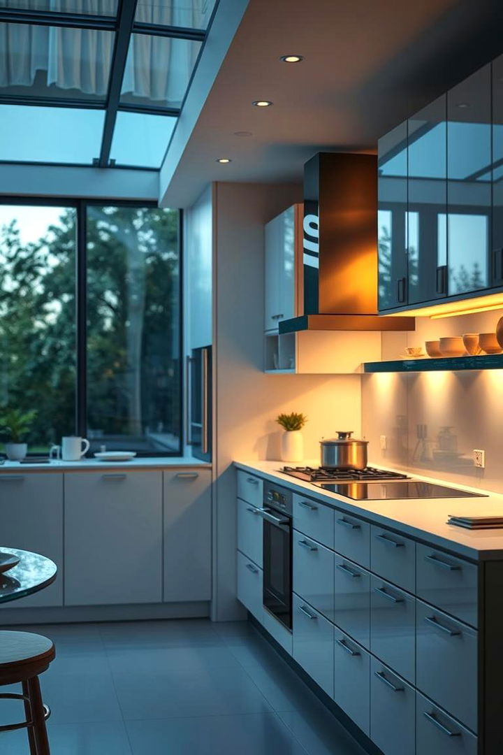 Designer Lighting Techniques Creating Ambient Glows - 22 Greenhouse Kitchen Design Ideas