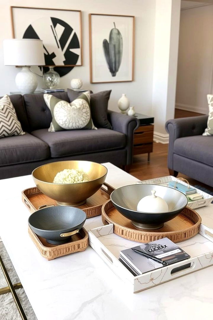 Designer Trays and Bowls - 22 Coffee Table Centerpiece Ideas
