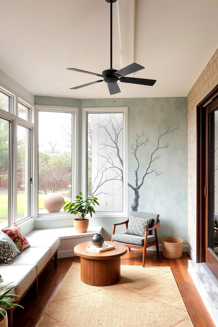 Designer Wall Treatments - 22 Mid-century Modern Sunroom Ideas