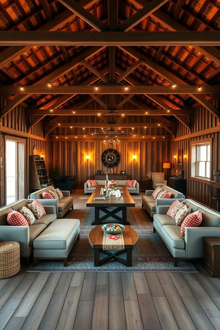Designing Areas for Family Gatherings - 22 Pole Barn Interior Ideas