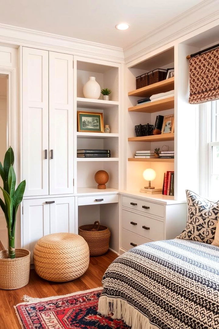 Designing Customized Storage Solutions - 22 Small Boho Bedroom Ideas