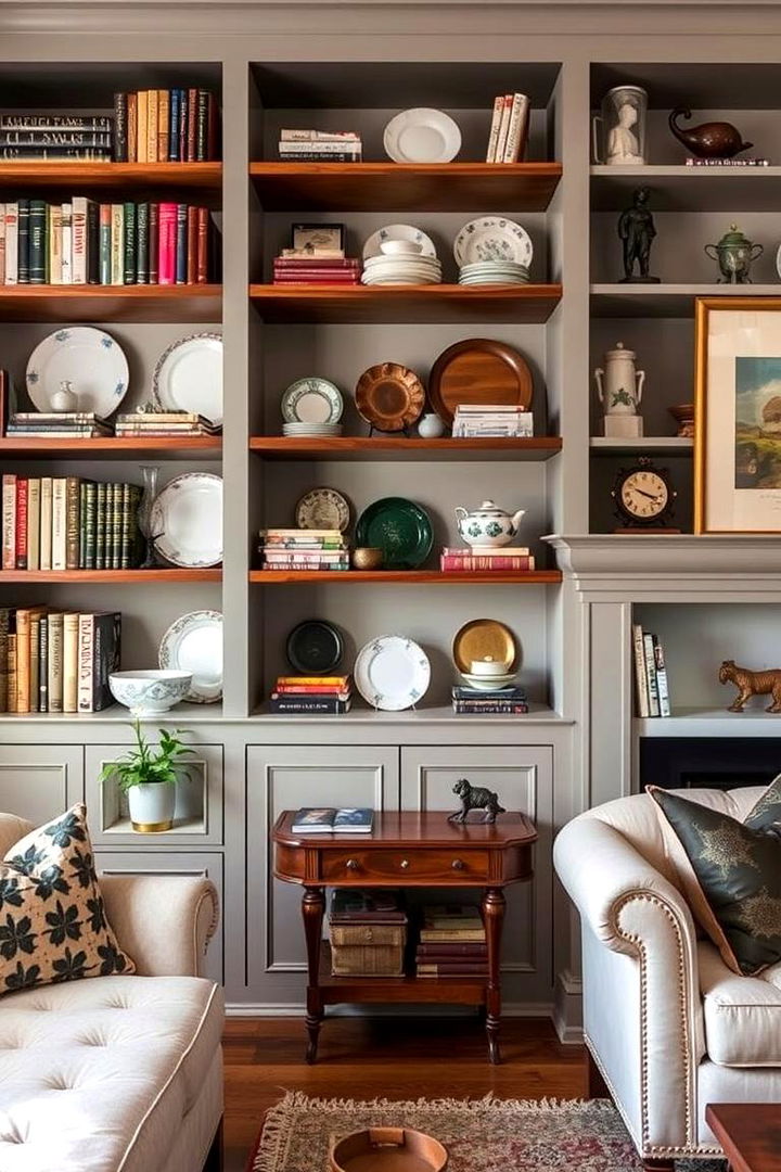 Designing Open Shelving Displays - 22 Cottage Decorating Ideas