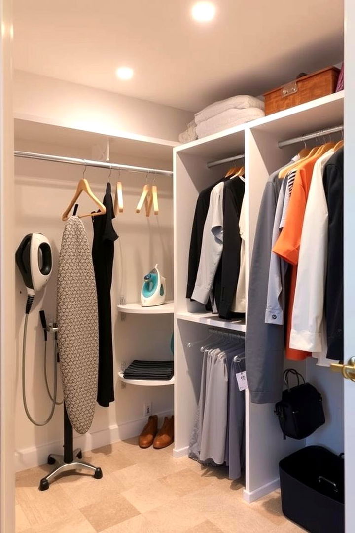 Designing a Dedicated Hanger and Ironing Space - 22 basement laundry room ideas
