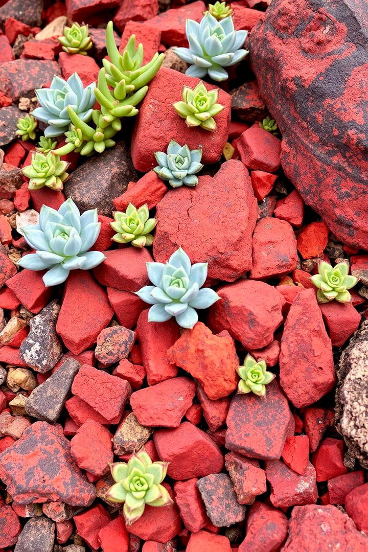 Designing a Rock and Succulent Garden - 22 Red Lava Rock Landscaping Ideas