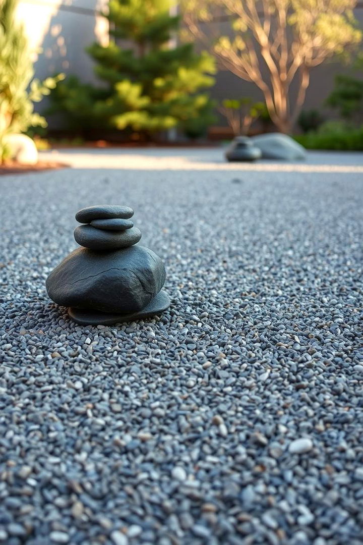 Designing a Zen Inspired Rock Garden - 22 Black River Rock Landscaping Ideas