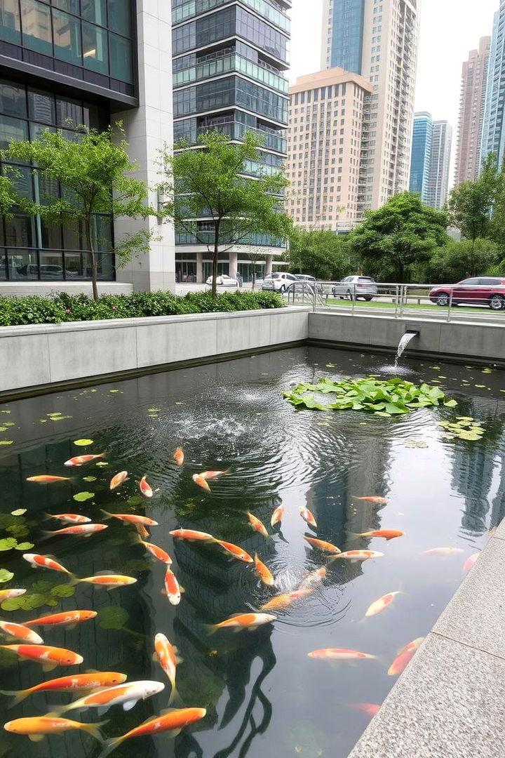 Designing an Urban Style Fish Pond - 22 Fish Pond Ideas