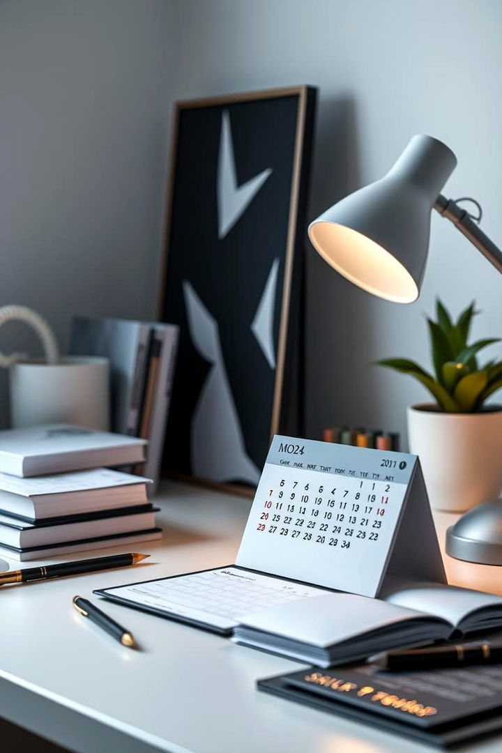 Desk Calendar - 22 Desk Decor Ideas