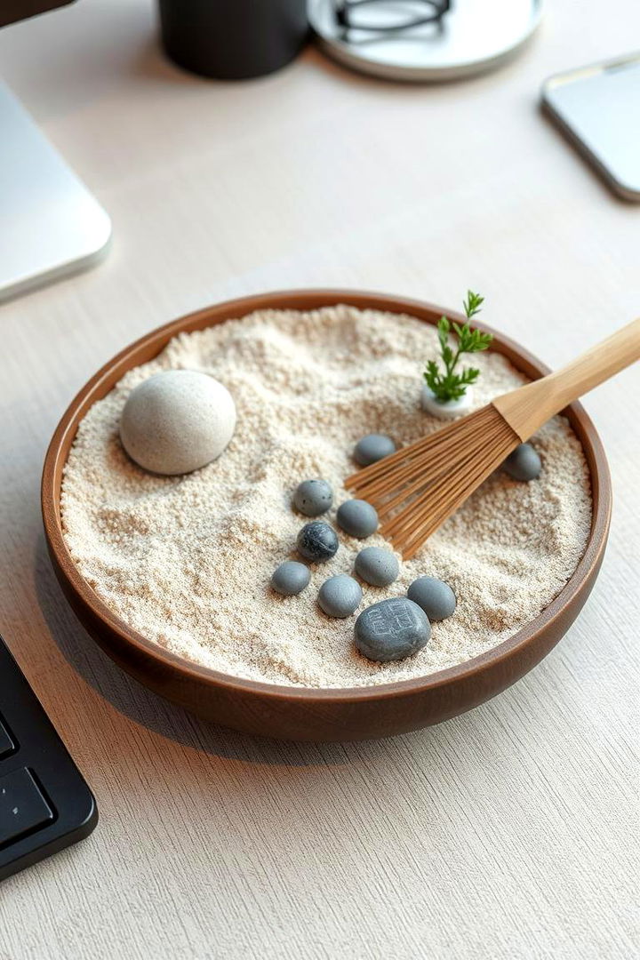 Desktop Zen Garden - 22 Desk Decor Ideas