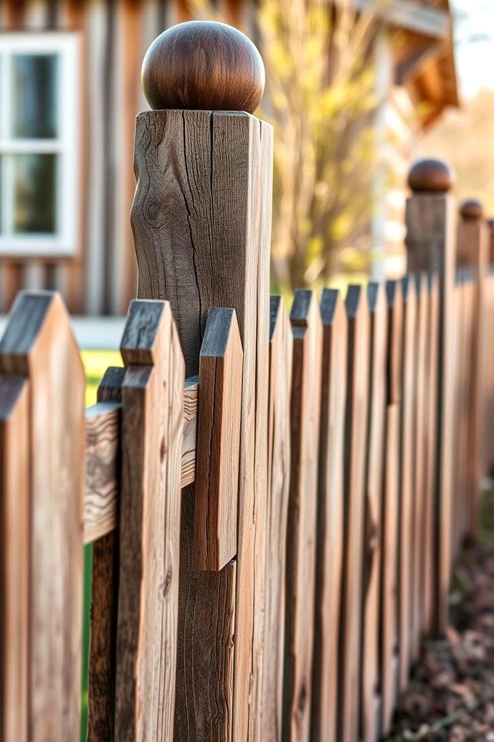 Detailed Rustic Farmhouse Fence - 22 Farm Fence Ideas
