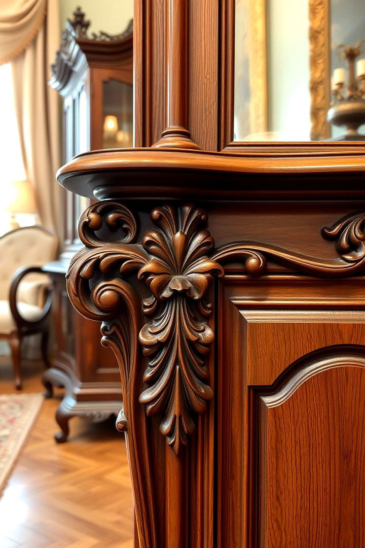 Detailed Wood Carvings - 22 Victorian Living Room Ideas