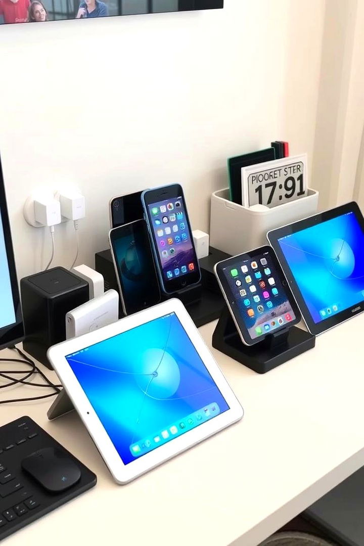 Digital Organization Station - 22 Desk Organization Ideas