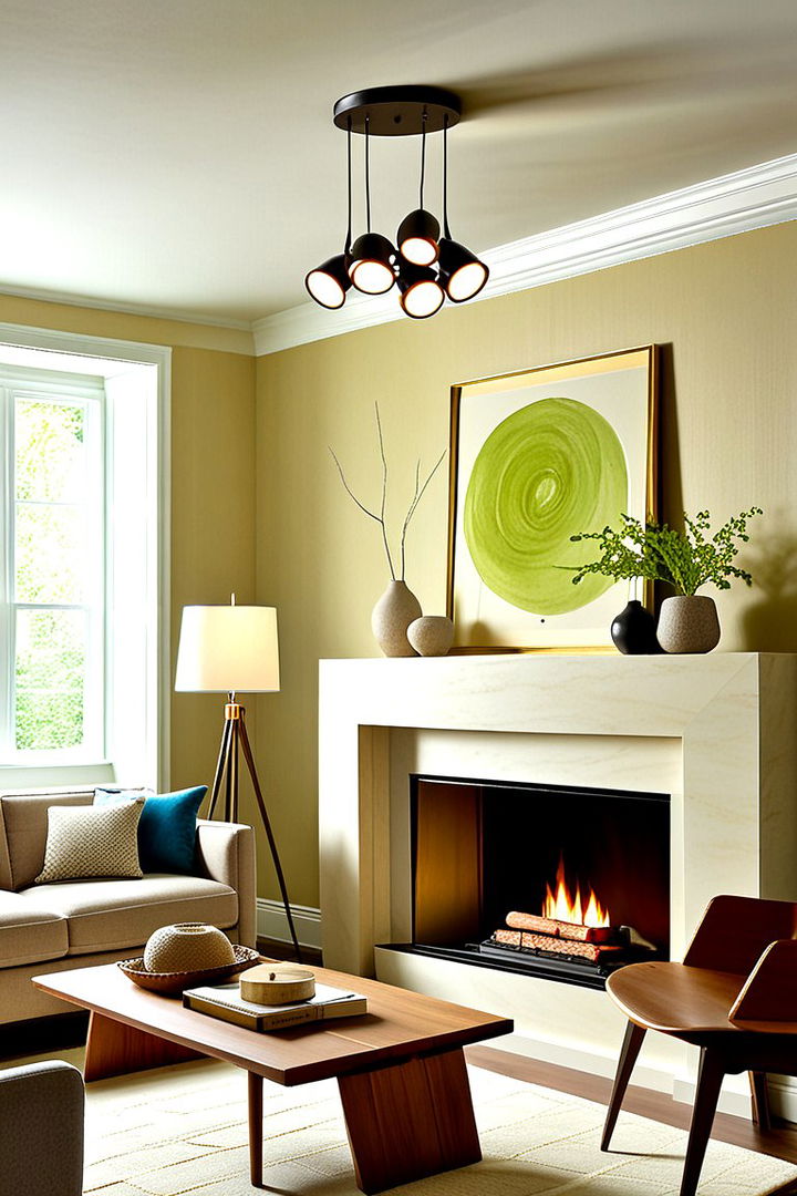 Dimmable Accent Spotlights - 22 Fireplace Mantel Lighting Ideas