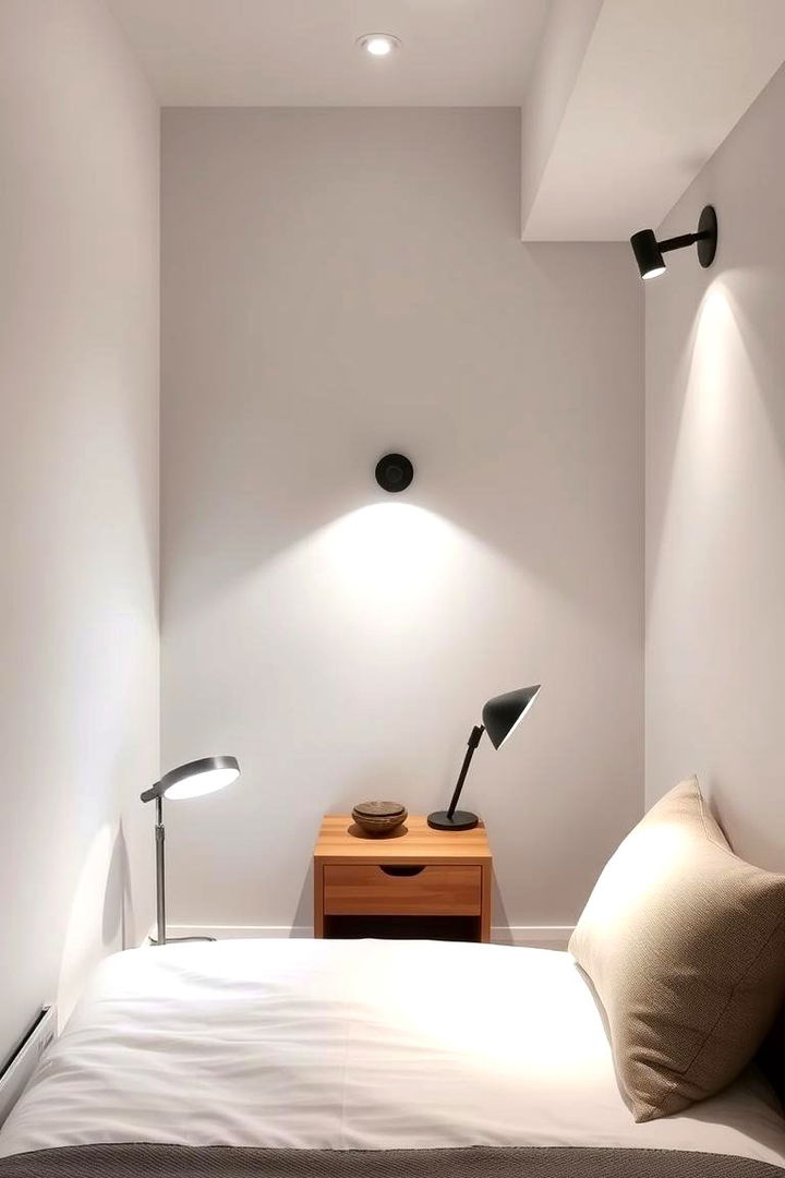 Dimmable Fixtures - 22 Small Bedroom Lighting Ideas
