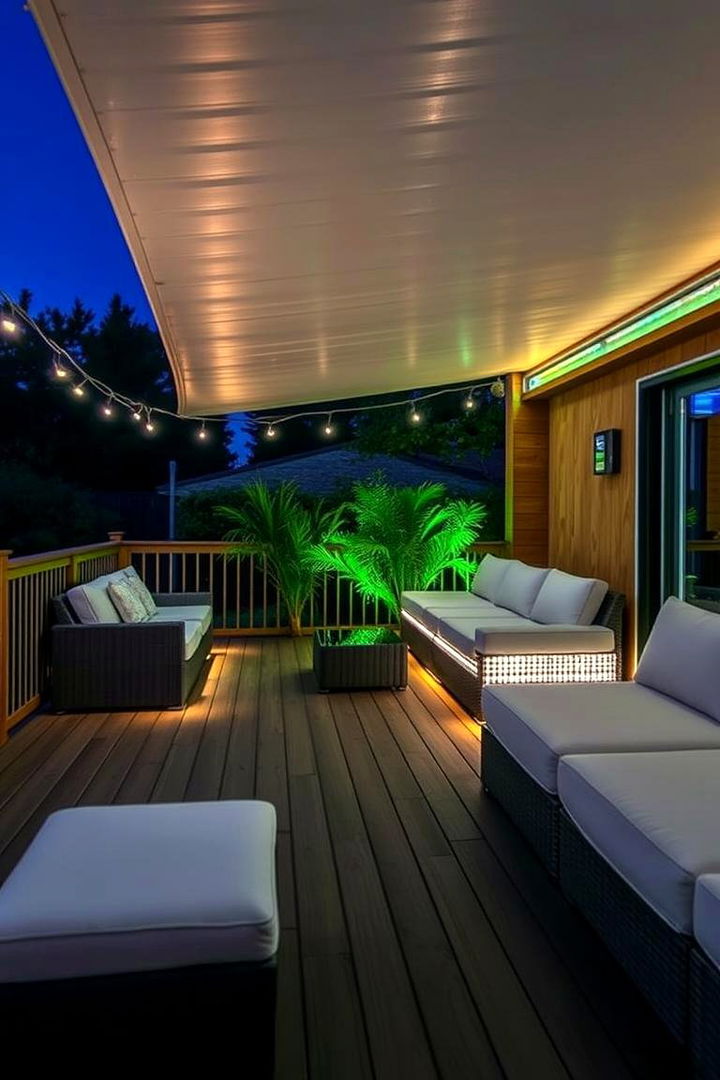 Dimmable LED Bars for Flexible Mood Lighting - 22 Deck Lighting Ideas
