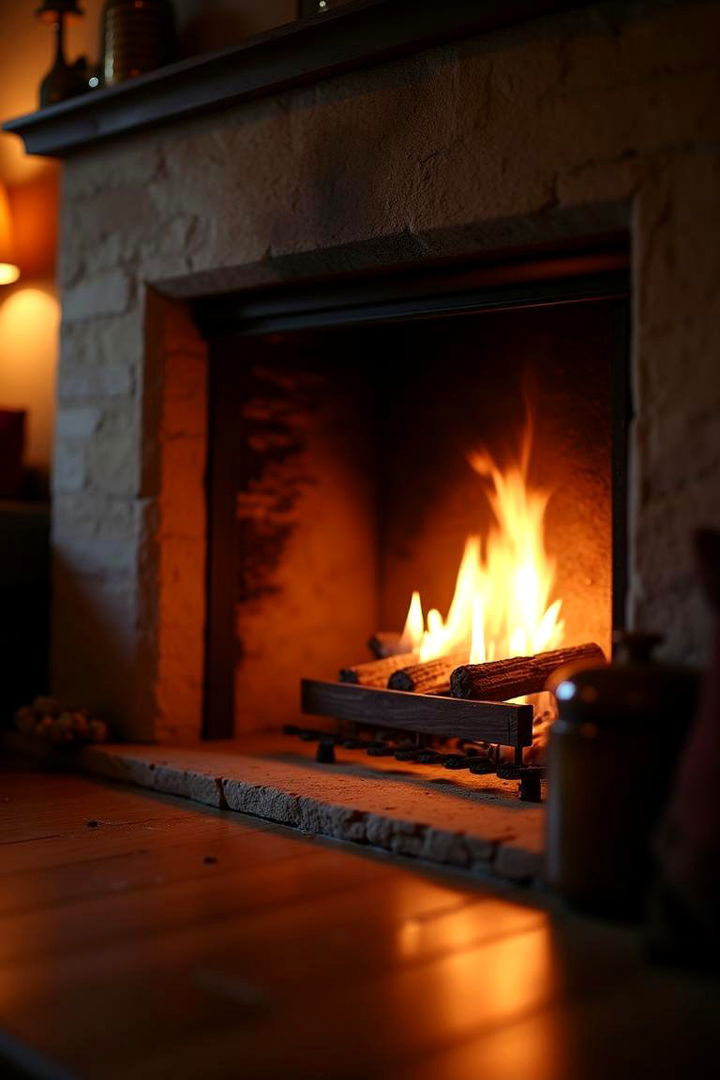 Dimmable Light Flexibility - 22 Fireplace Lighting Ideas