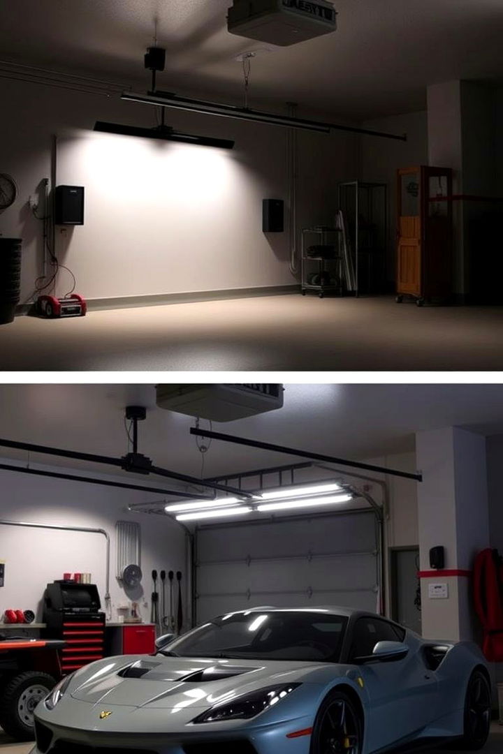 Dimmable Lighting Selections - 22 Garage Lighting Ideas