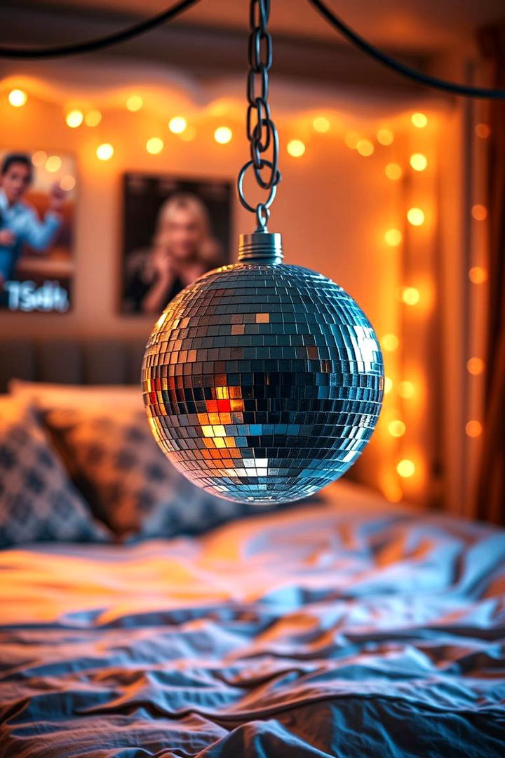 Disco Ball Accents - 22 70s Bedroom Decor Ideas