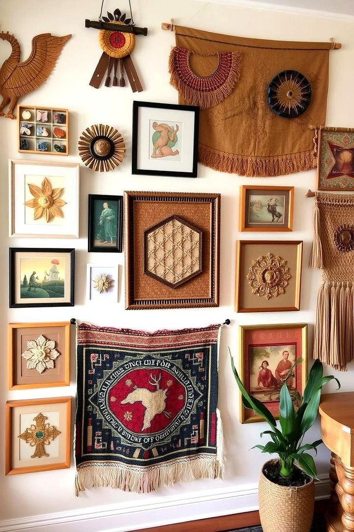 Displaying Handcrafted Wall Art - 22 Boho Room Ideas