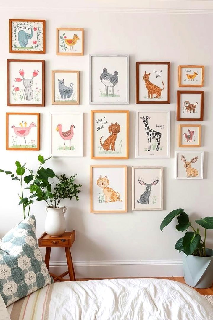 Displaying Whimsical Wall Art - 22 Cottage Decorating Ideas