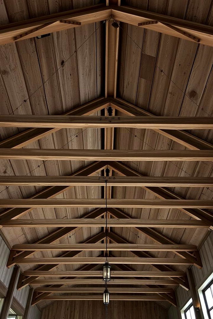 Distressed Ceiling Beams - 22 Rustic Interior Design Ideas