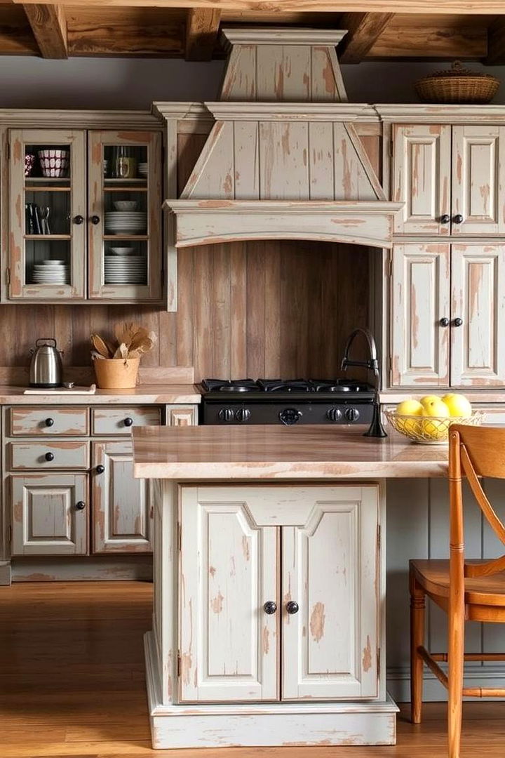 Distressed Finishes and Textures - 22 Rustic Kitchen Ideas