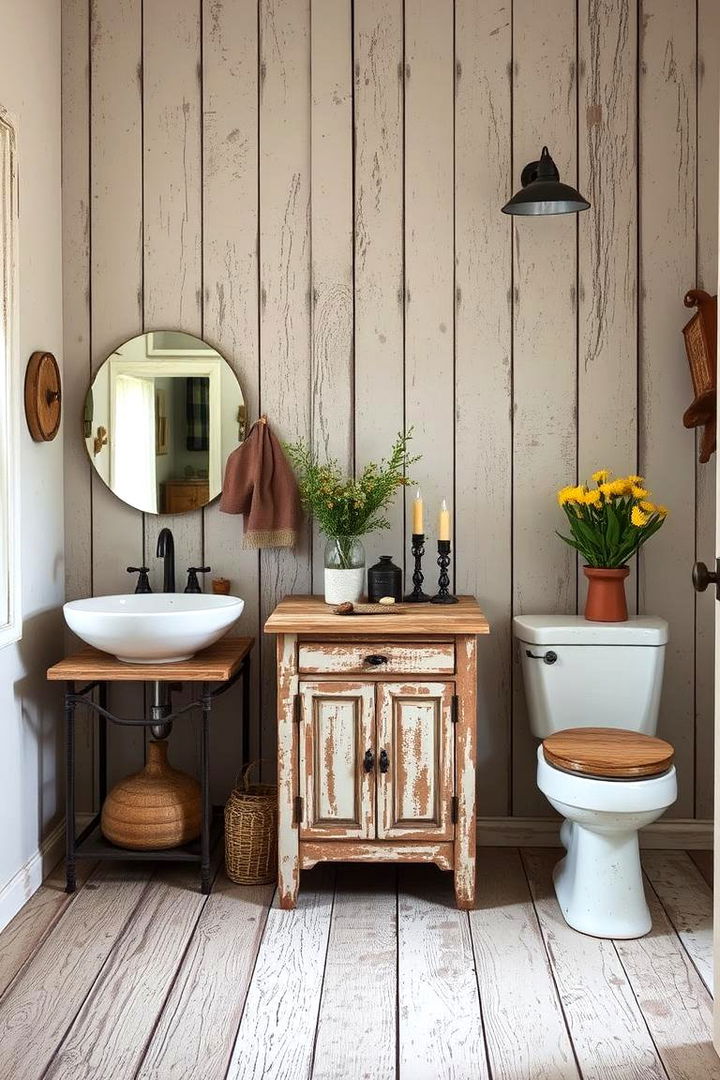 Distressed Finishes on Furniture - 22 Western Bathroom Ideas