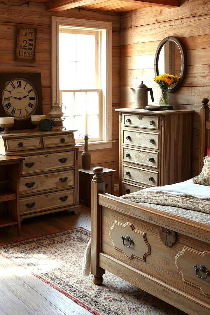 Distressed Furniture Charm - 22 80s Bedroom Ideas