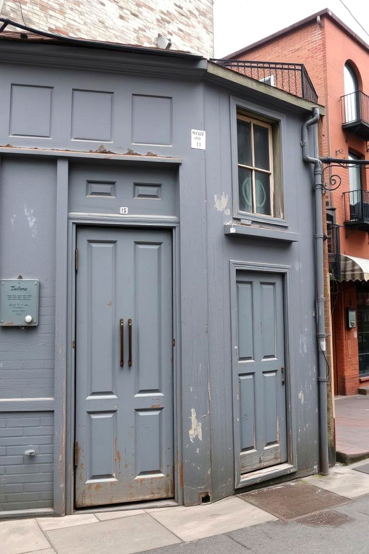 Distressed Gray Vintage Charm - 22 Gray Exterior House Paint Ideas