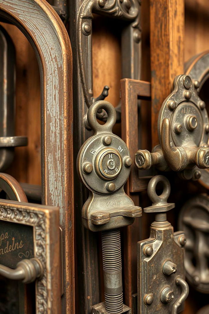 Distressed Metal Decor Pieces - 22 Boho Farmhouse Decor Ideas