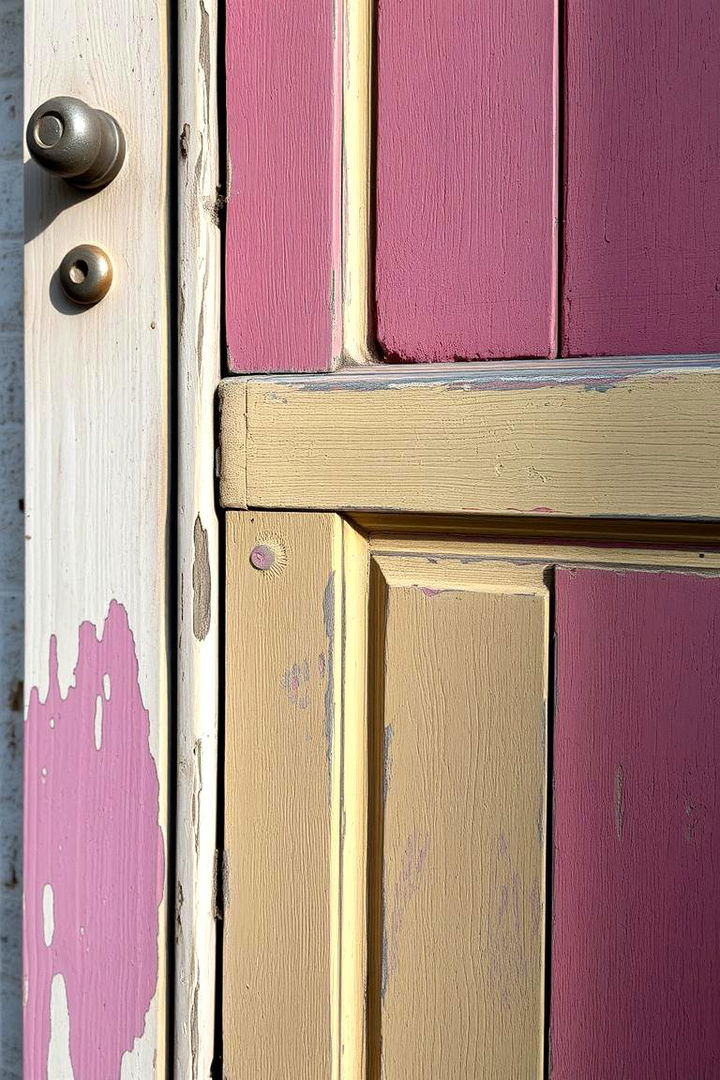 Distressed Paint Techniques - 22 Rustic Front Door Ideas