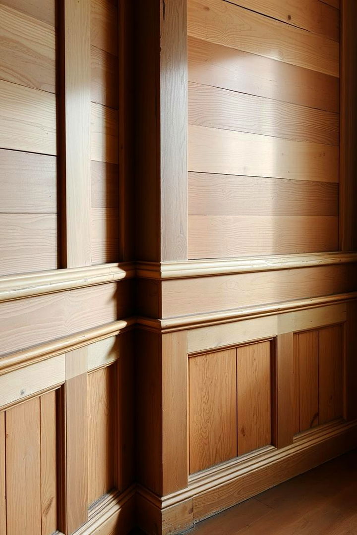 Distressed Pine Charm - 22 Rustic Wainscoting Ideas