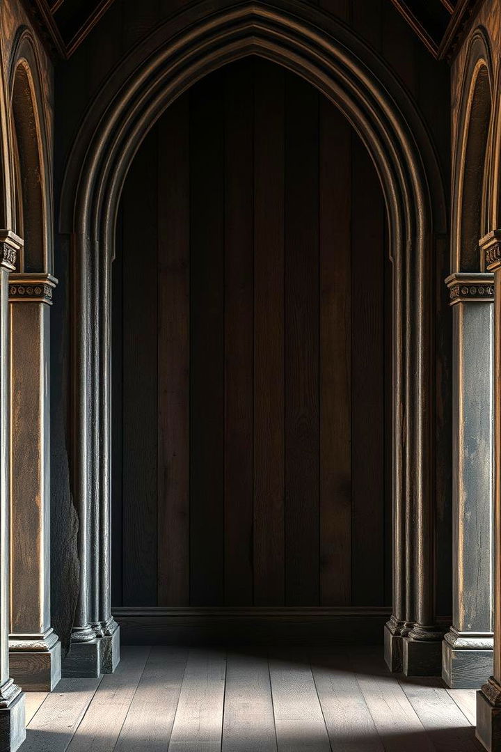 Distressed Wood Finishes - 22 Gothic Living Room Ideas