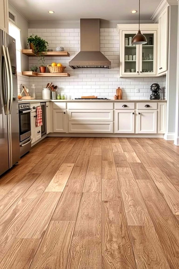 Distressed Wood Look Vinyl Flooring - 22 Kitchen Floor Ideas