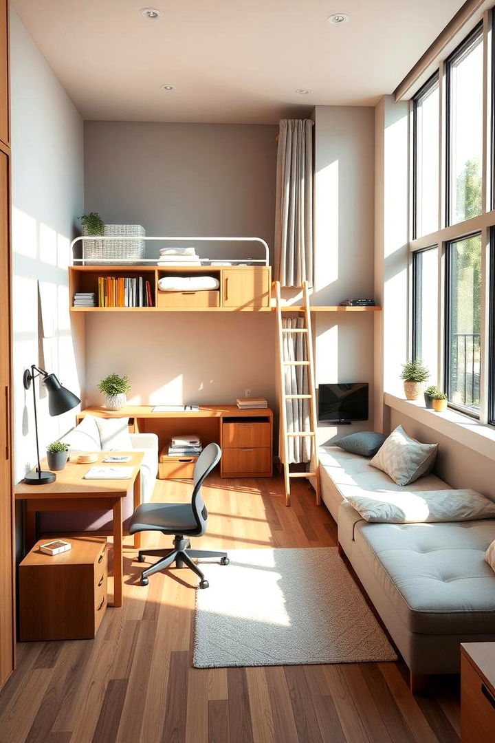 Dorm Room Layout Optimization - 22 Student Bedroom Design Ideas