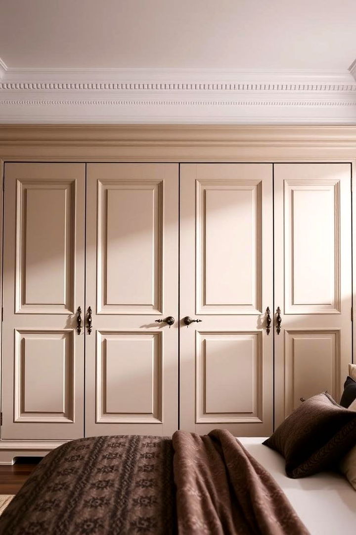 Double Door Wardrobe - 22 Built-in Wardrobe Ideas Around a Bed