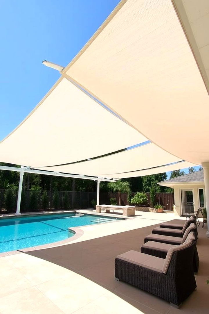 Double Sided Ambi Shades - 22 Pool Shade Ideas
